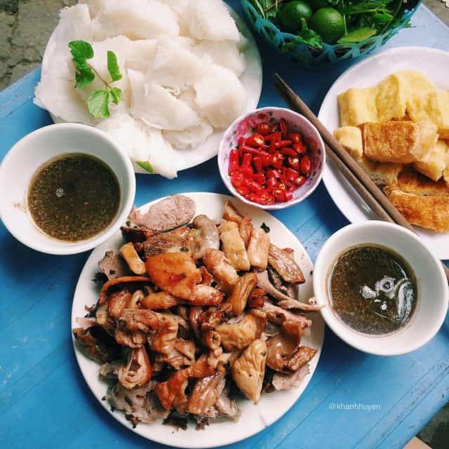 bún đậu mắm tôm Trung Tự