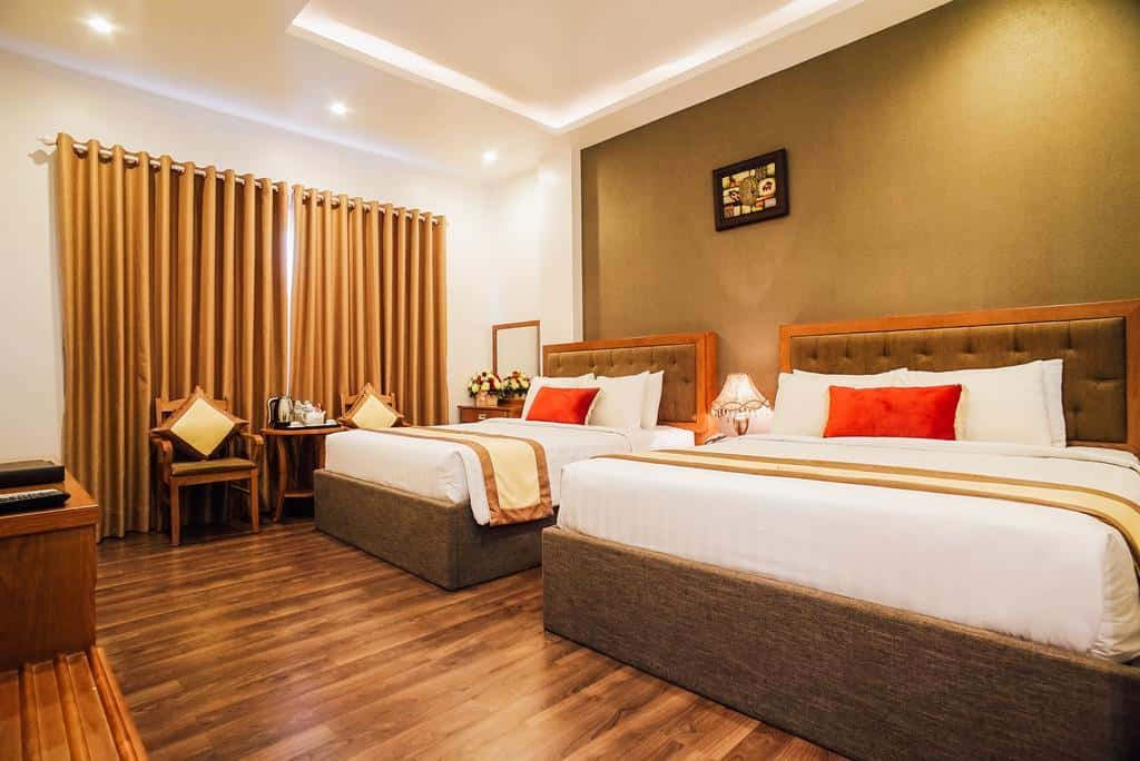 Hệ thống phòng như đôi đo ni đóng giày cho các chuyến du lịch 2 cặp đôi, thâm chí thêm 2 trẻ nhỏ dưới 5 tuổi cũng không xi nhê