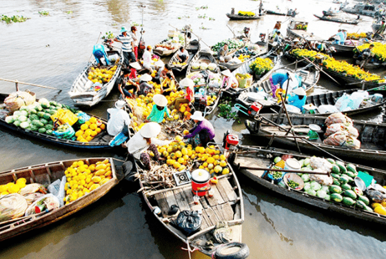 Một trong những địa điểm du lịch Tiền Giang không nên bỏ qua là chợ nổi Cái BèMột trong những địa điểm du lịch Tiền Giang không nên bỏ qua là chợ nổi Cái Bè