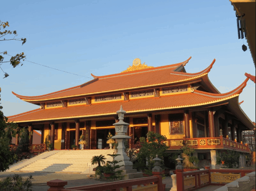 Khu nhà chính đường nổi bật của thiền viện Trúc Lâm Chánh Giác Khu nhà chính đường nổi bật của thiền viện Trúc Lâm Chánh Giác